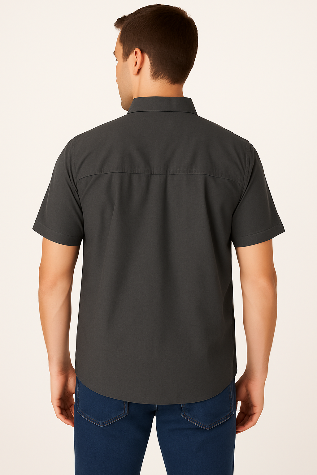 Ripstop "Breeze Back" Vented Short Sleeve Button Down Shirt