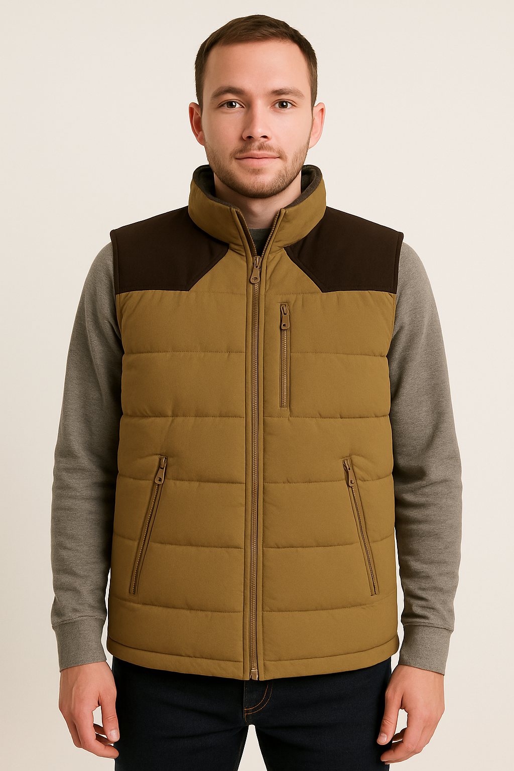 River Trail Men’s Quilted Heavyweight Canvas Hunting Vest