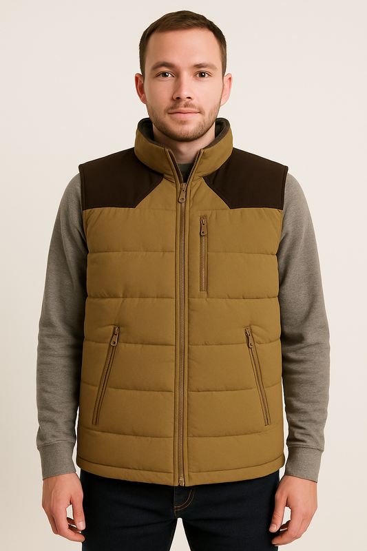 River Trail Men’s Quilted Heavyweight Canvas Hunting Vest